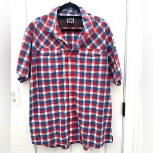 Men’s Helly Hanson 2XL plaid shirt sleeve button down